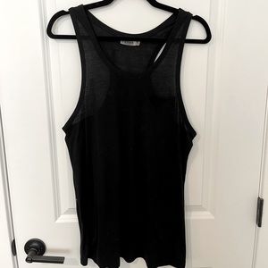 REHAB Black Tank Top w Front Pocket